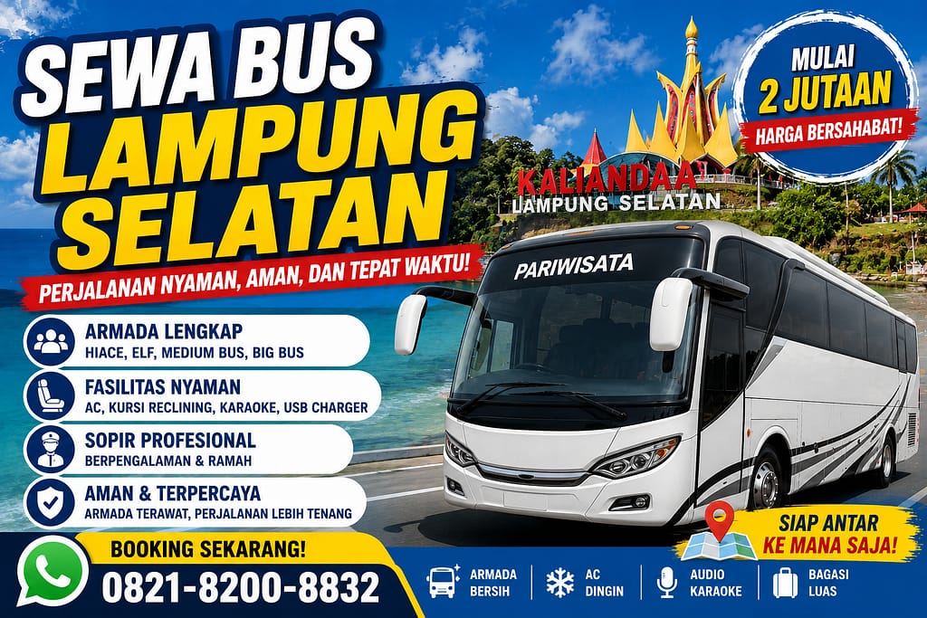 Sewa Bus Pariwisata Lampung Selatan