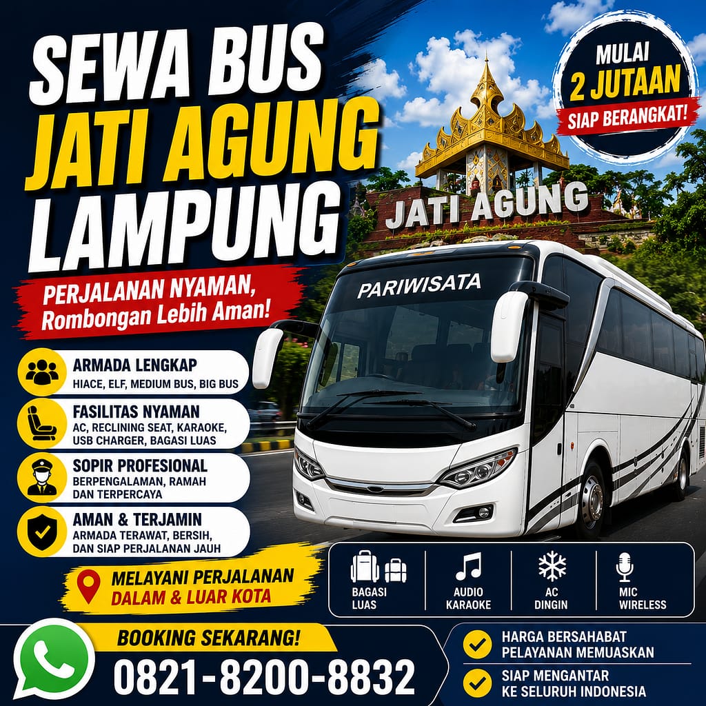 Sewa Bus Jati Agung Lampung Selatan