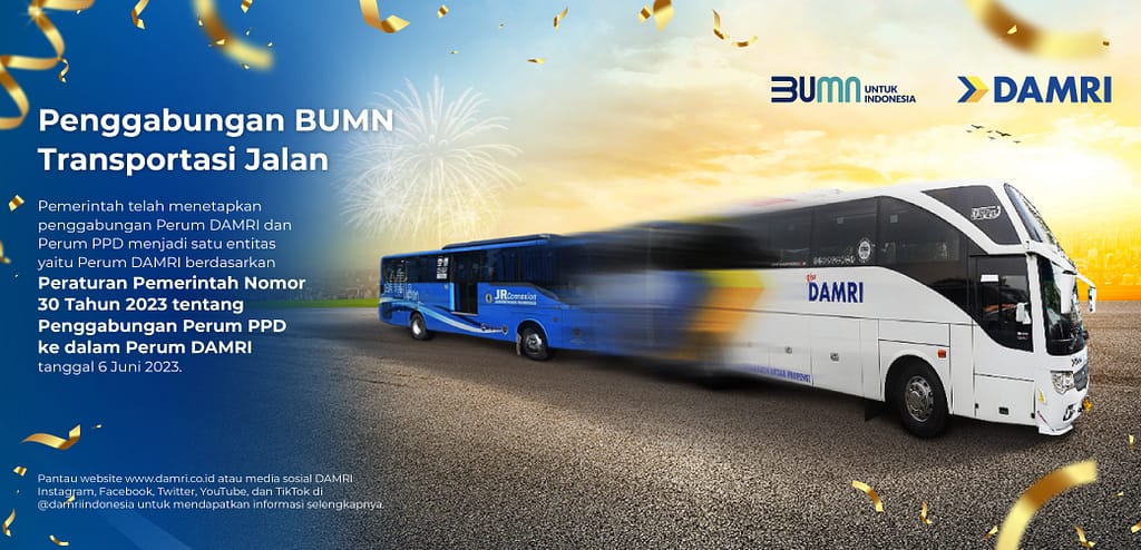 Bus Damri Lampung Jakarta