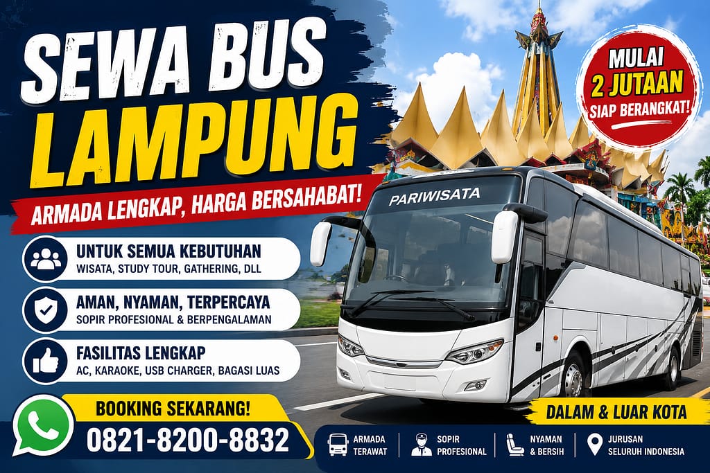 Sewa Bus Pariwisata Bandar lampung terdekat