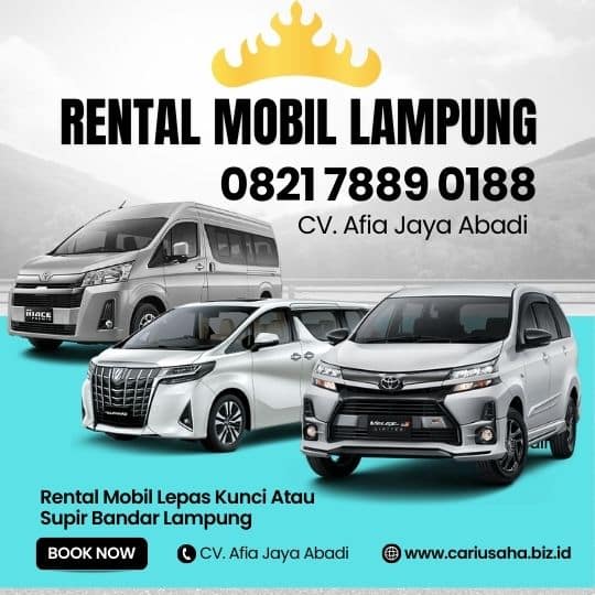 Rental Mobil Bandar Lampung Paket Supir