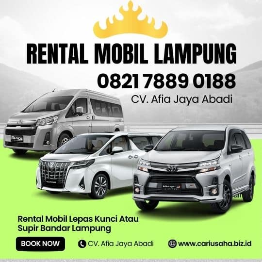Rental Mobil Bandar Lampung Paket Wisata Pantai