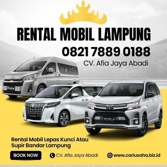 rental mobil bandar lampung tanpa supir