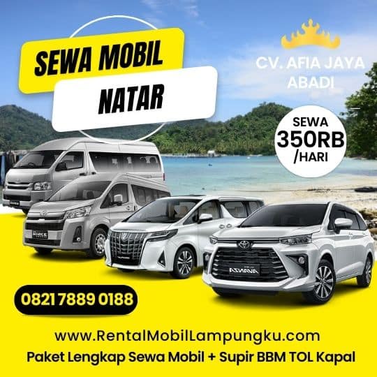 Alasan Butuh Rental Mobil Bandar Lampung Lepas Kunci Harga Murah 24 Jam Halo, sobat petualang dan pejuang bisnis! Pernah gak sih kamu bingung nyari transportasi yang praktis, nyaman, dan terjangkau di Bandar Lampung? Jangan khawatir, CV Afia Jaya Abadi punya solusi keren buat kamu. Yuk, simak alasan kenapa kamu butuh rental mobil lepas kunci dengan harga murah dan layanan 24 jam dari kami! 1. Kebebasan Berkendara Tanpa Batas Dengan layanan lepas kunci, kamu bisa merasakan kebebasan berkendara tanpa terikat jadwal sopir. Mau berangkat kapan aja, ke mana aja, dan berhenti di mana aja, semua ada di tangan kamu. Ini cocok banget buat yang suka spontanitas dalam perjalanan! 2. Harga Murah, Kantong Aman Kami paham banget kalau budget jadi pertimbangan utama. Makanya, CV Afia Jaya Abadi menawarkan rental mobil dengan harga yang ramah di kantong. Kamu bisa menikmati kenyamanan berkendara tanpa harus khawatir soal biaya yang membengkak. 3. Layanan 24 Jam, Kapanpun Kamu Butuh Gak perlu khawatir soal jam operasional! Kami buka 24 jam non-stop buat kamu. Butuh mobil mendadak tengah malam atau pagi buta? Tinggal hubungi kami, dan mobil siap meluncur. Pelayanan maksimal kapanpun kamu butuh. 4. Fleksibilitas dalam Perjalanan Bisnis dan Wisata Baik untuk keperluan bisnis atau wisata, rental mobil lepas kunci memberi kamu fleksibilitas penuh. Kamu bisa atur jadwal meeting tanpa harus menunggu atau mengubah rencana wisata tanpa ribet. Efisien dan efektif! 5. Pilihan Mobil Lengkap dan Terawat Kami menyediakan berbagai jenis mobil yang sesuai dengan kebutuhan kamu. Dari Toyota Avanza, Innova, Hiace, hingga Alphard. Semua mobil kami selalu dalam kondisi prima, bersih, dan siap pakai. 6. Layanan Penyeberangan Kapal Eksekutif dan Akses TOL Kalau kamu berencana menyeberang ke Pulau Jawa atau menggunakan jalan tol, layanan kami siap memfasilitasi. Penyeberangan kapal eksekutif dan akses tol bikin perjalanan kamu makin nyaman dan cepat sampai tujuan. 7. Kemudahan Proses Sewa Proses sewa di CV Afia Jaya Abadi sangat mudah dan cepat. Cukup dengan telepon atau pesan WhatsApp, kamu bisa booking mobil sesuai kebutuhan. Tanpa ribet dan langsung siap jalan! 8. Lokasi Strategis dan Terjangkau Dengan lokasi strategis di Bandar Lampung dan layanan yang mencakup berbagai wilayah seperti Lampung Selatan, Kedaton, dan Kemiling, kami selalu dekat dengan kamu. Mobil bisa sampai dalam jarak 8,1 km dari lokasi kamu. 9. Keamanan dan Kenyamanan Terjamin Keamanan kamu adalah prioritas kami. Semua mobil kami dilengkapi dengan fitur keamanan yang lengkap dan selalu dicek secara rutin. Nikmati perjalanan tanpa rasa khawatir.